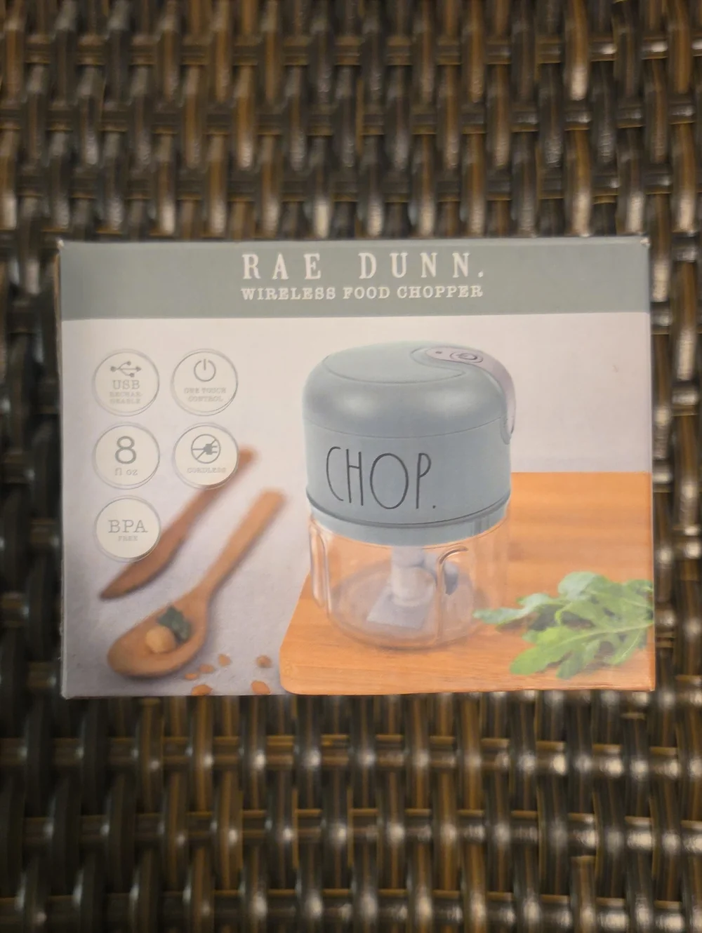 Rae Dunn Blue Wireless Food Chopper - CHOP New